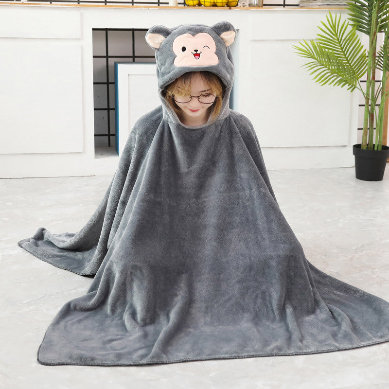 Cartoon Animal Oversize Hoodie Blanket