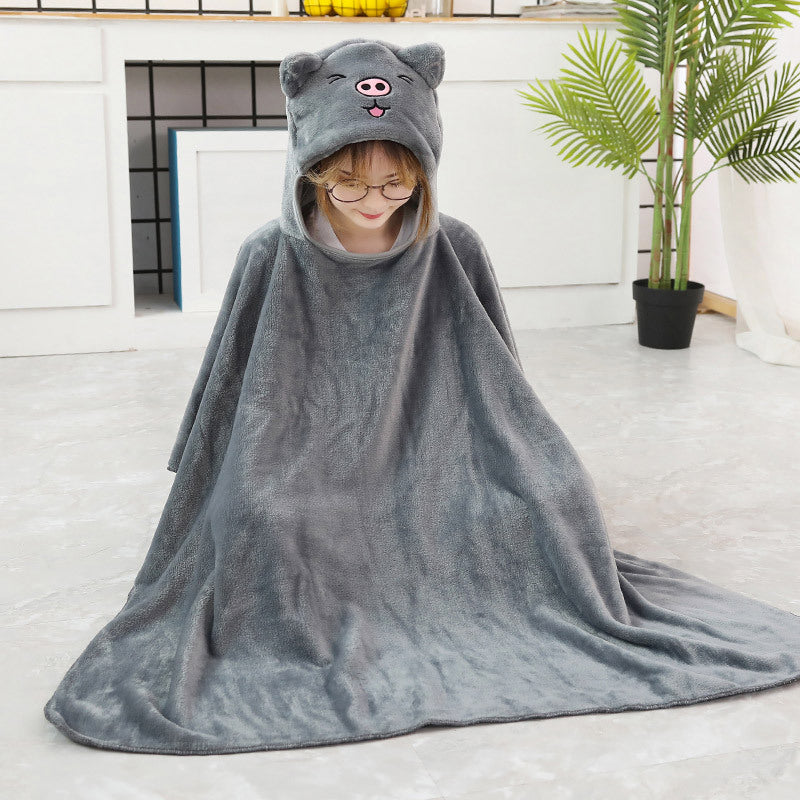 Cartoon Animal Oversize Hoodie Blanket