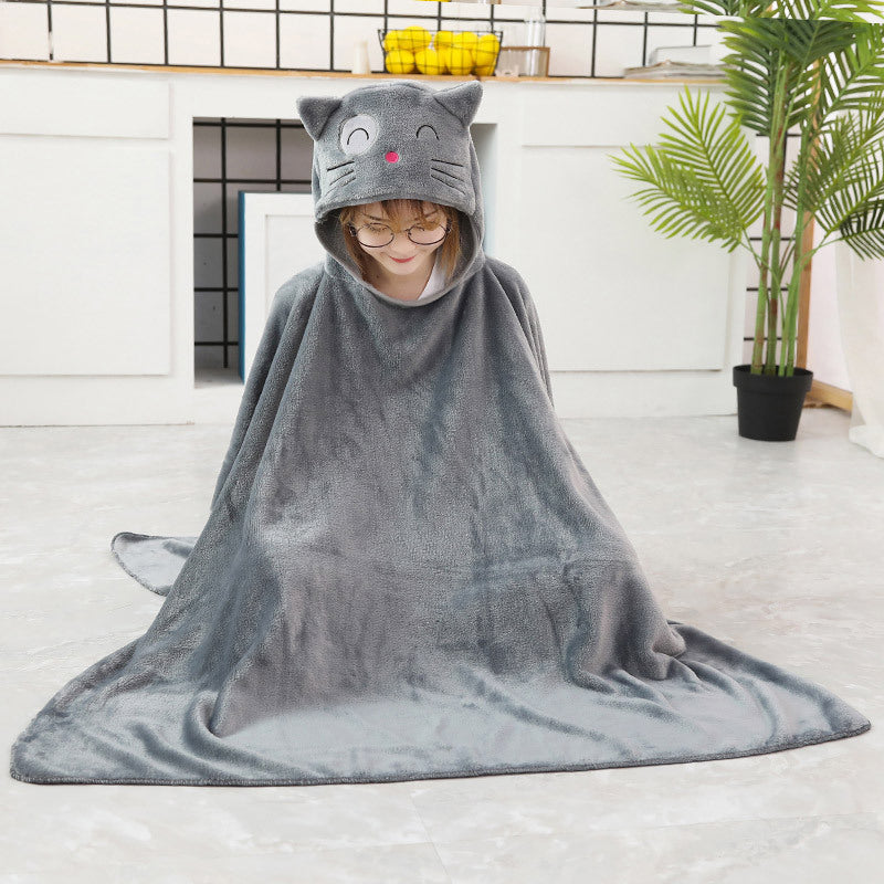 Cartoon Animal Oversize Hoodie Blanket