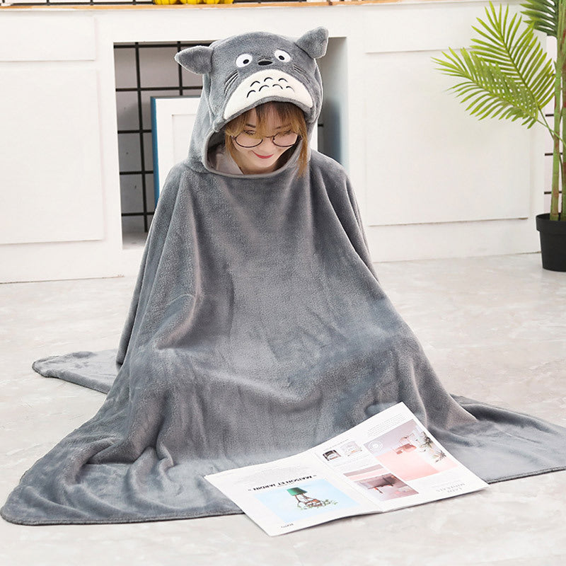 Cartoon Animal Oversize Hoodie Blanket