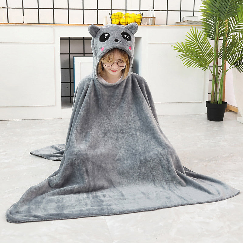 Cartoon Animal Oversize Hoodie Blanket