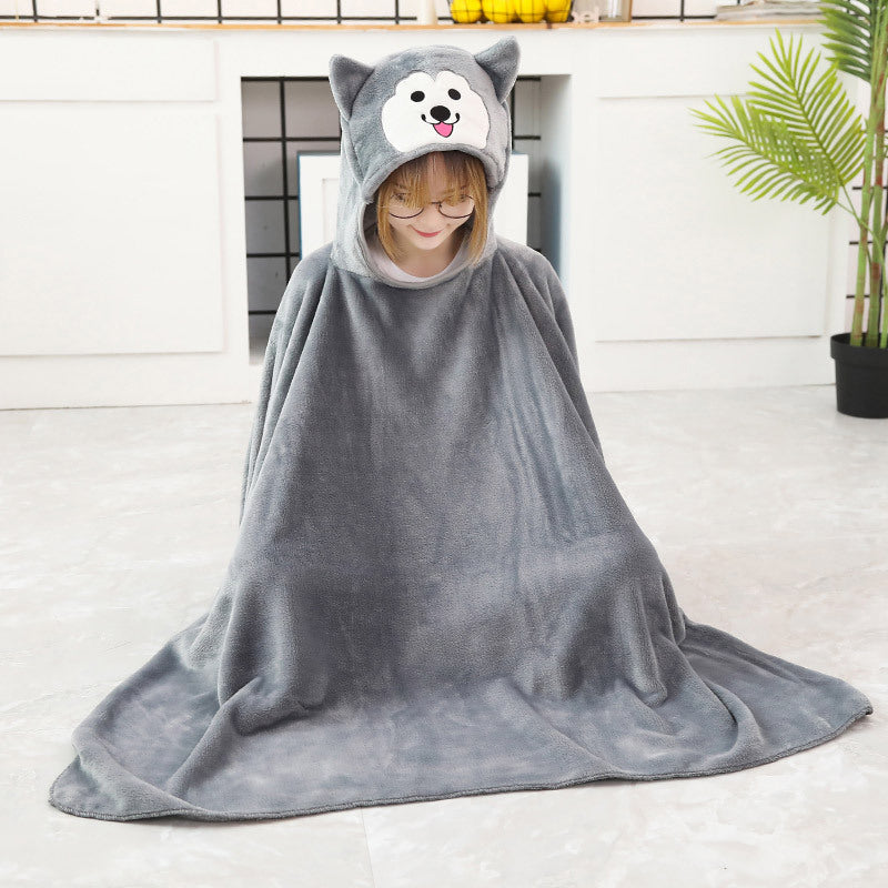 Cartoon Animal Oversize Hoodie Blanket